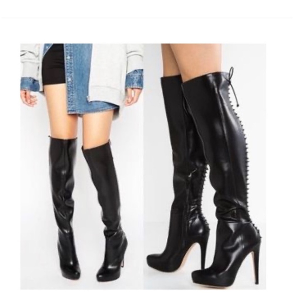 Elegant Black Knee-High Women's Boots
